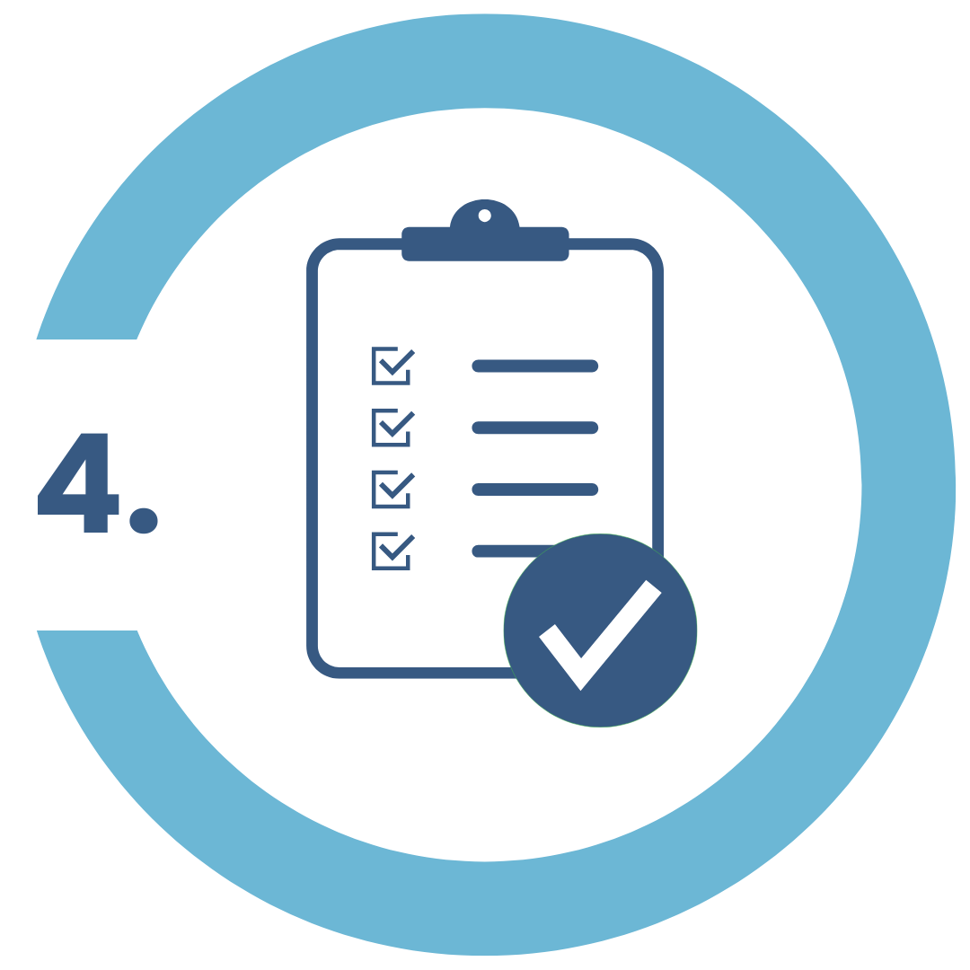 Candour Talent Recruitment Agency - Temporary Jobs Page. Icon of a ticklist, representing the fourth stage of the Tried and Tested Process: Assessment. We identify potential candidates from a multitude of sources, including job portals and using our own connections and databases, giving us access to a pool of talented individuals looking for their next career move, ensuring 100% compliance and saving you time and money.